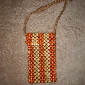Women beads purse and shoulder bag